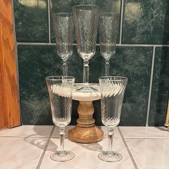 Cristal D’Arque Other - Cristal D’Arque France Champagne Flutes